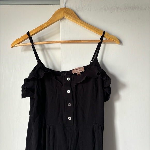 Kachel x Anthropologie Ruffled Jumpsuit Wide Leg in Black - Picture 5 of 13